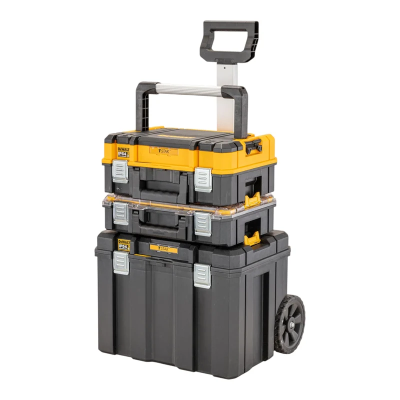 DeWalt DWST83411-1 T-STAK Werkzeugbox Set 3 tlg. mit Trolley + Koffer + Organizer