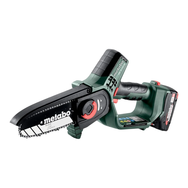 Metabo MS 18 LTX 15 Akku Gehölzsäge 15 cm 5 m/s ( 600856500 ) + 1x Akku 2,0 Ah + Ladegerät + Tasche