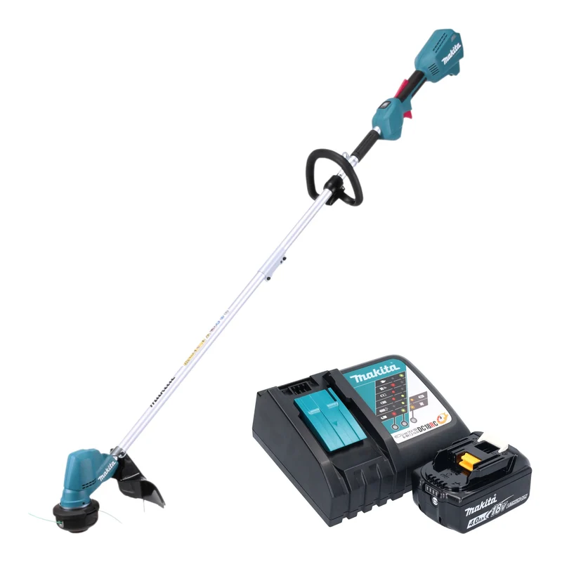 Makita DUR 192 LRM1 Akku Rasentrimmer 18 V 300 mm Brushless + 1x Akku 4,0 Ah + Ladegerät