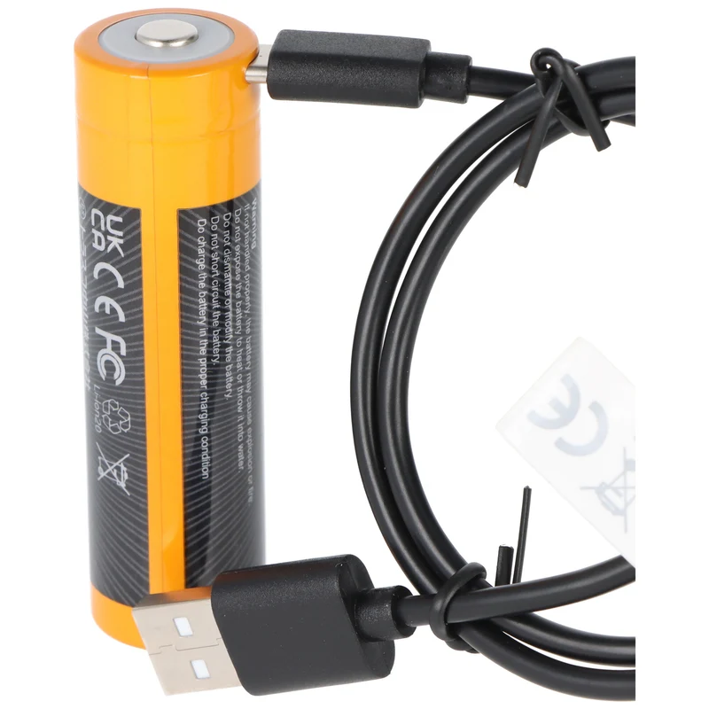 Fenix ARB-L21-6000B Li-Ion Akku, Typ 21700, 3,6V 6000mAh, mit USB-C Ladeanschluss