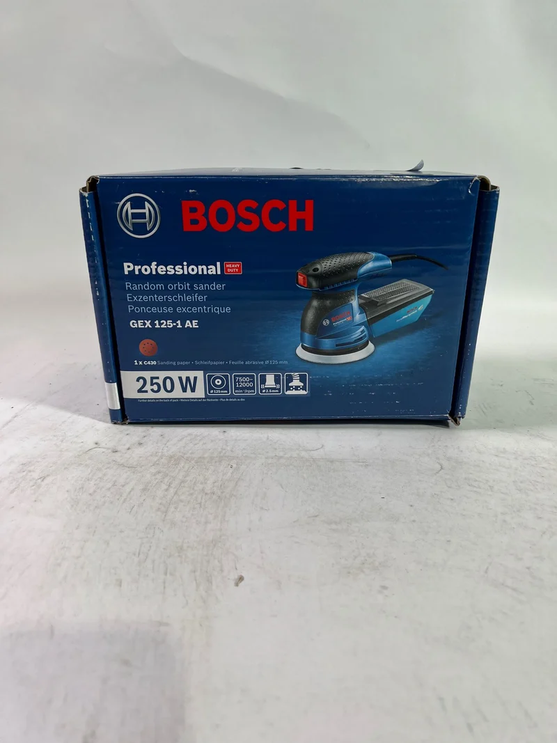 Bosch GEX 125-1 AE Exzenterschleifer 250 Watt 125 mm ( 0601387500 ) - Leicht Gebraucht