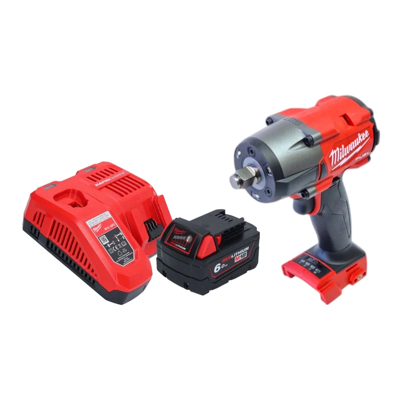 Milwaukee M18 FMTIW2F12-601 Akku Schlagschrauber 18 V 745 Nm 1/2" Brushless + 1x Akku 6,0 Ah + Ladegerät