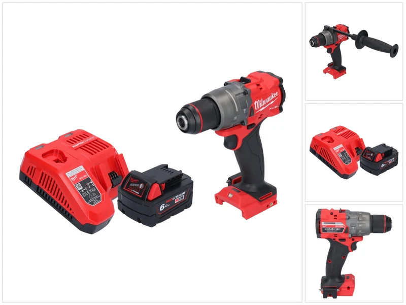 Milwaukee M18 FPD3-601 Akku Schlagbohrschrauber 18 V 158 Nm Brushless + 1x Akku 6,0 Ah + Ladegerät