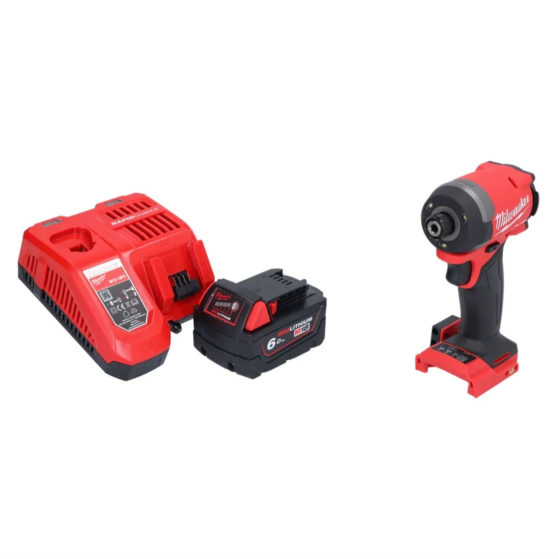 Milwaukee M18 FID3-601 Akku Schlagschrauber 18 V 1/4" 226 Nm Brushless + 1x Akku 6,0 Ah + Ladegerät