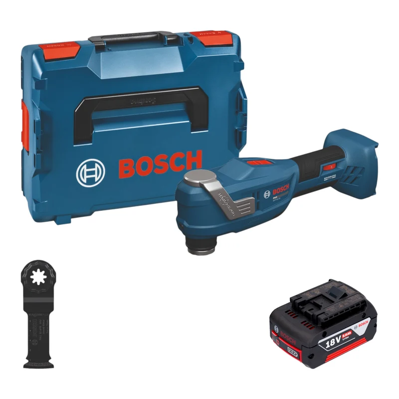 Bosch GOP 18V-30 Akku Multifunktionswerkzeug 18 V Starlock Plus Brushless + 1x Akku 5,0 Ah + L-Boxx - ohne Ladegerät