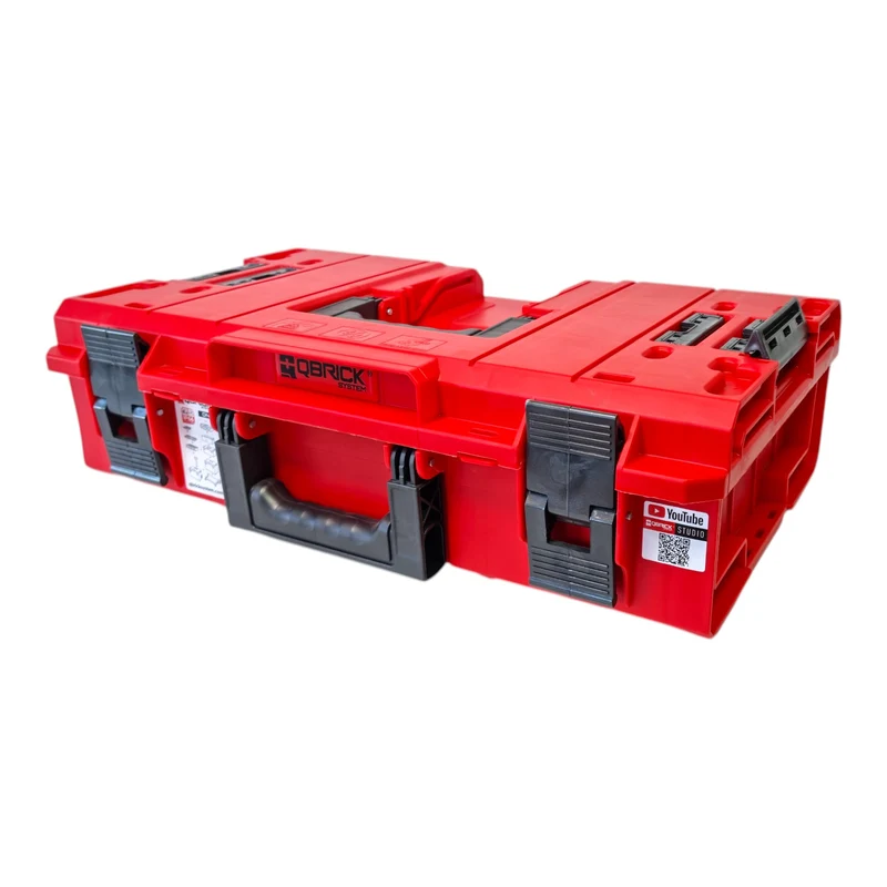 Qbrick System ONE 200 Vario RED ULTRA HD Custom Werkzeugkoffer modularer Organizer 585 x 385 x 190 mm 15,4 l stapelbar IP66 - alte Version
