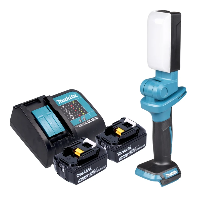 Makita DML 816 SMX Akku Arbeitsleuchte 18 V 500 lm LED + 2x Akku 4,0 Ah + Ladegerät