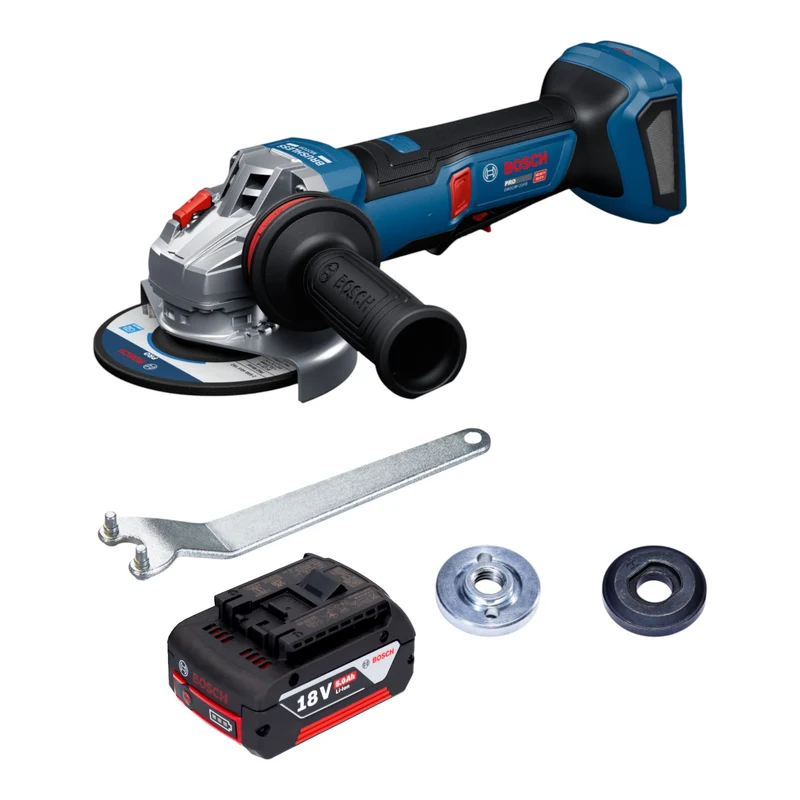 Bosch GWS 18V-11 PS Akku Winkelschleifer 18 V 125 mm Brushless + 1x Akku 5,0 Ah - ohne Ladegerät