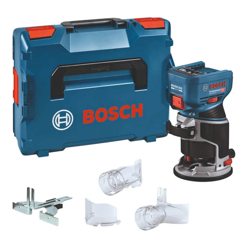 Bosch GKF 18V-8 Professional Akku Kantenfräse 18 V 8,0 mm Brushless ( 06016C2001 ) + L-Boxx - ohne Akku, ohne Ladegerät