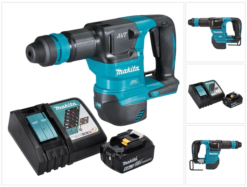 Makita DHK 180 RG1 Akku Meißelhammer 18 V 3,1 J SDS Plus Brushless + 1x Akku 6,0 Ah + Ladegerät