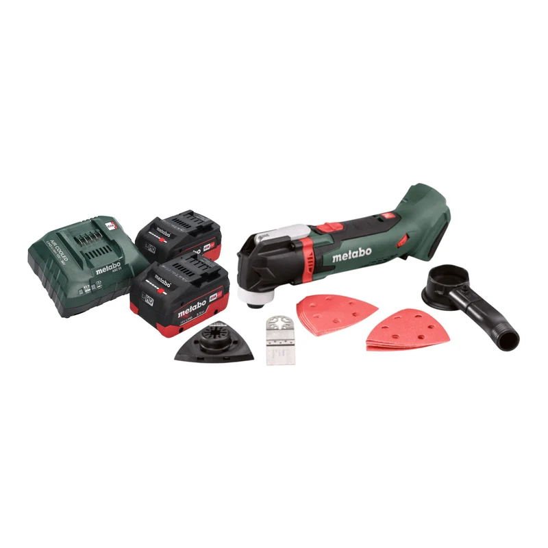 Metabo MT 18 LTX Akku Multitool 18 V OIS / Starlock + 2x LiHD Akku 5,5 Ah + Ladegerät