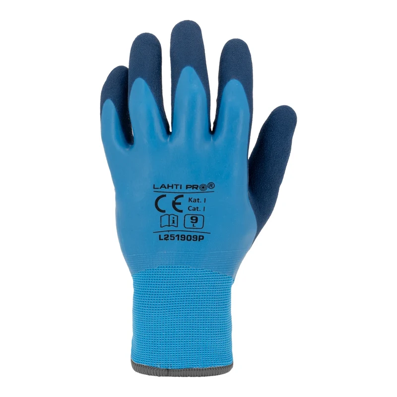 LAHTI PRO Latexbeschichtete Schutzhandschuhe mit Acryl Isolierung Größe 11 ( L251911K ) blau