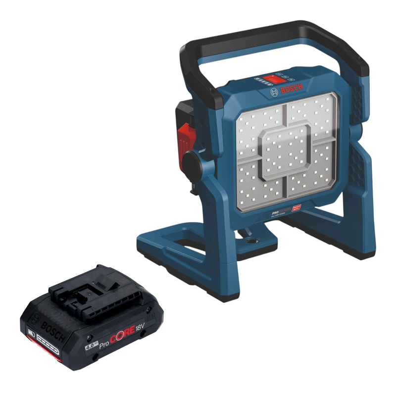 Bosch GLI 18V-5000 Akku Bauleuchte 18 V 5000 lm + 1x ProCORE Akku 4,0 Ah - ohne Ladegerät