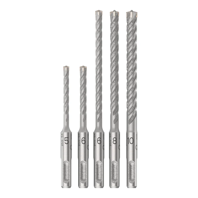 Bosch PRO SDS Plus-5X Hammerbohrer Set 5 tlg. 5 / 6 / 8 / 10 mm ( 2608833910 ) für Bohrhämmer