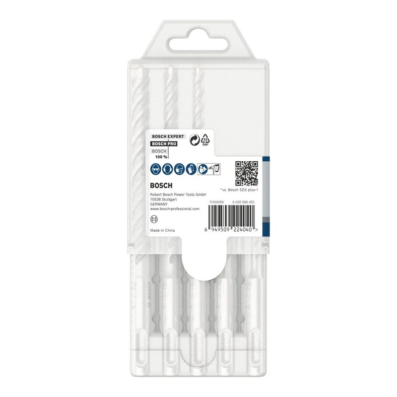 Bosch PRO SDS Plus-5X Hammerbohrer Set 5 tlg. 5 / 6 / 8 / 10 mm ( 2608833910 ) für Bohrhämmer