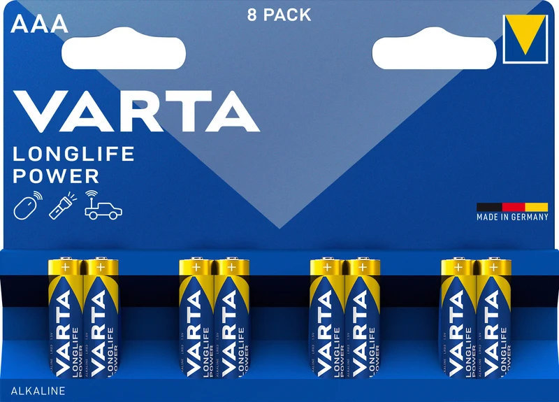 Varta Batterie Alkaline Micro AAA LR03 1,5V Blister (8-Pack)