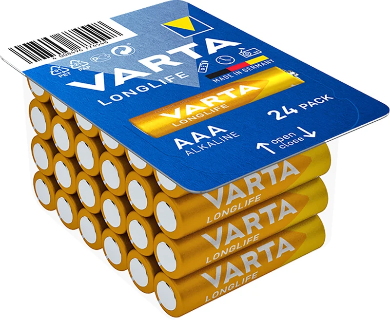 Varta Batterie Alkaline AAA LR03 1,5V Longlife Box (24-Pack)