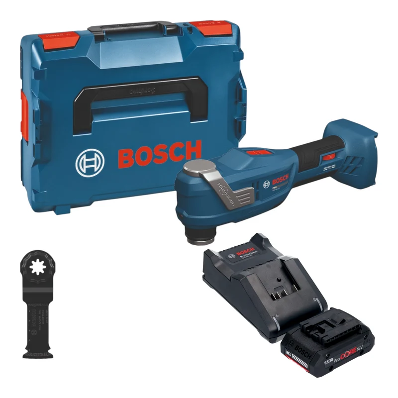 Bosch GOP 18V-30 Akku Multifunktionswerkzeug 18 V Starlock Plus Brushless + 1x ProCORE Akku 4,0 Ah + Ladegerät + L-Boxx
