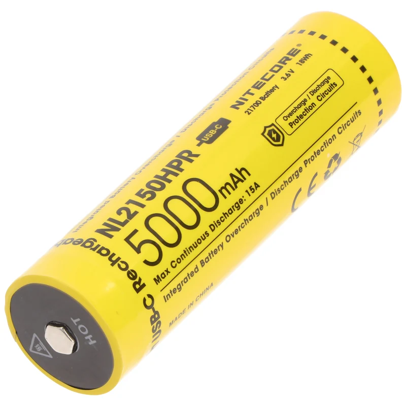 Nitecore NL2150HPR 21700 3,7V 5000mAh microUSB Li-Ion Akku