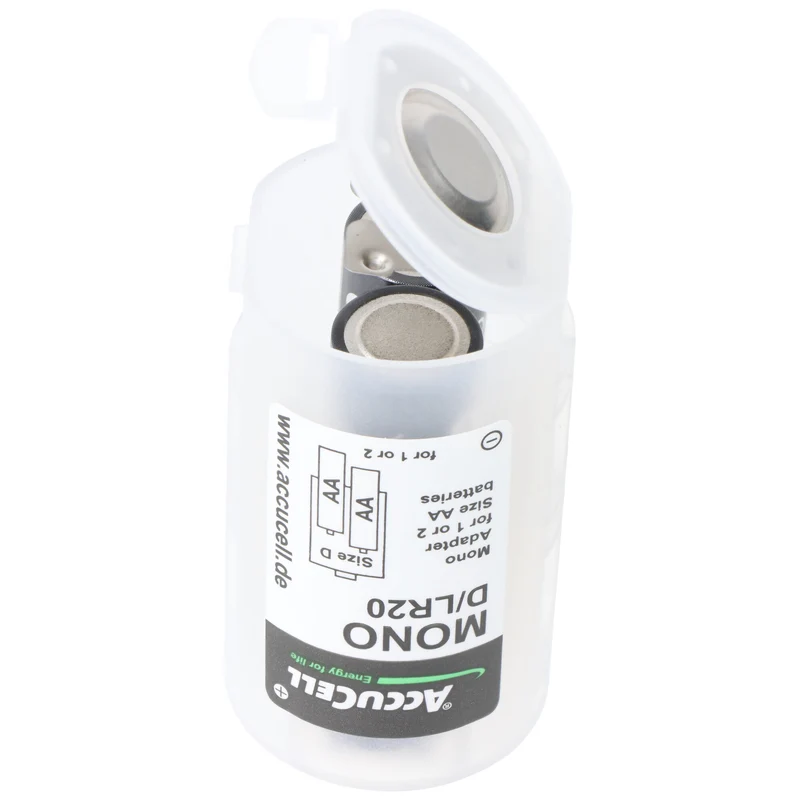 Panasonic eneloop Mono 5000mAh bestehend aus 1x AccuCell Adapter D und 2x eneloop pro AA