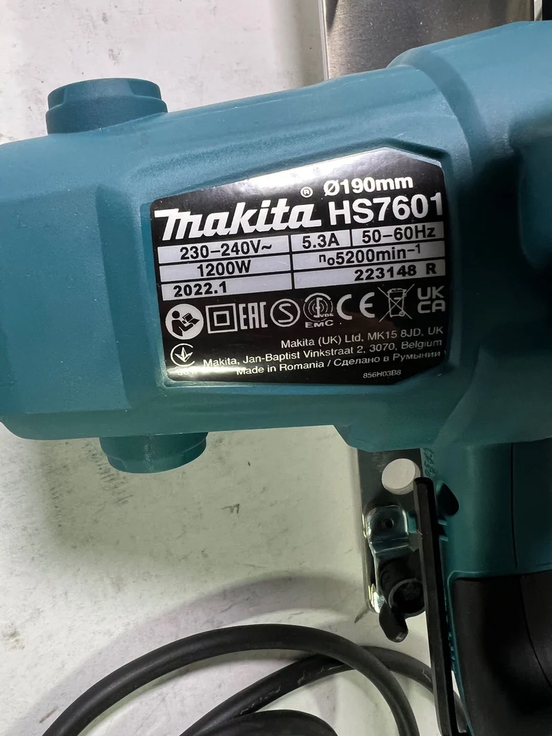 Makita HS 7601 J Handkreissäge 1200 Watt 190 mm + Makpac - Neuwertig