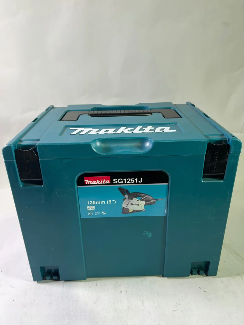 Makita SG 1251 J Mauernutfräse mit 1.400 Watt im Makpac + 2 Diamantscheiben 125 mm - Gebraucht