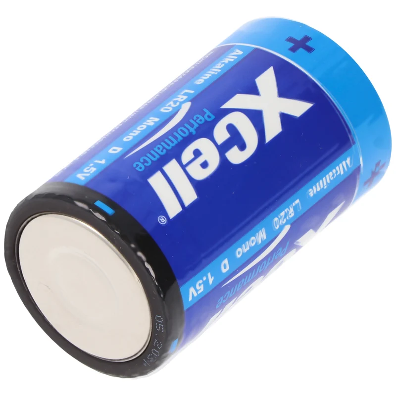 Xcell Batterie Alkaline Mono, LR20, D, 61,5x34,2mm, 2er Blister