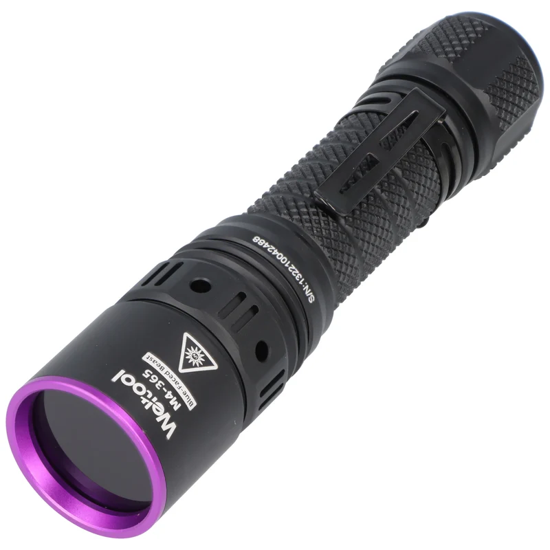 Weltool M4 UV-Taschenlampe, 365nm, professionelle UV-Lampe, wiederaufladbar