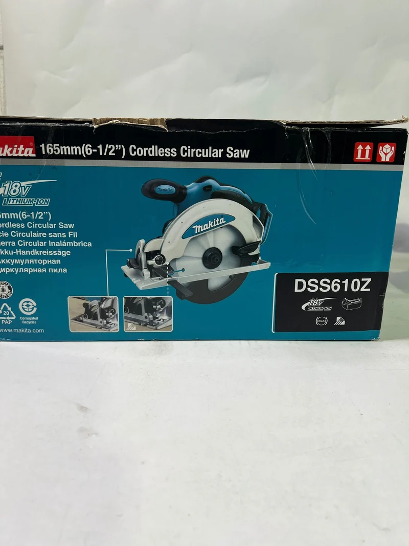 Makita DSS 610 Z Akku Handkreissäge 18 V 165 mm Solo - ohne Akku, ohne Ladegerät - Leicht Gebraucht