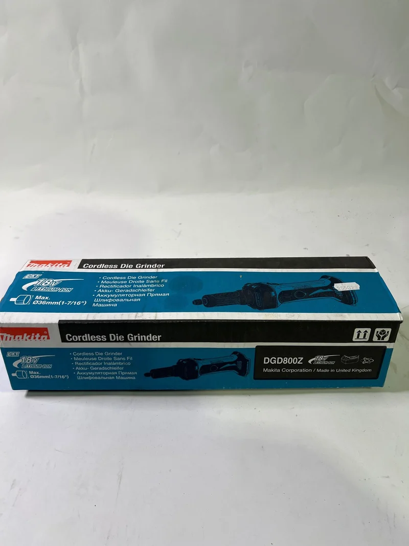 Makita DGD 800 Z Akku Geradschleifer 18 V Solo - ohne Akku, ohne Ladegerät - Leicht Gebraucht