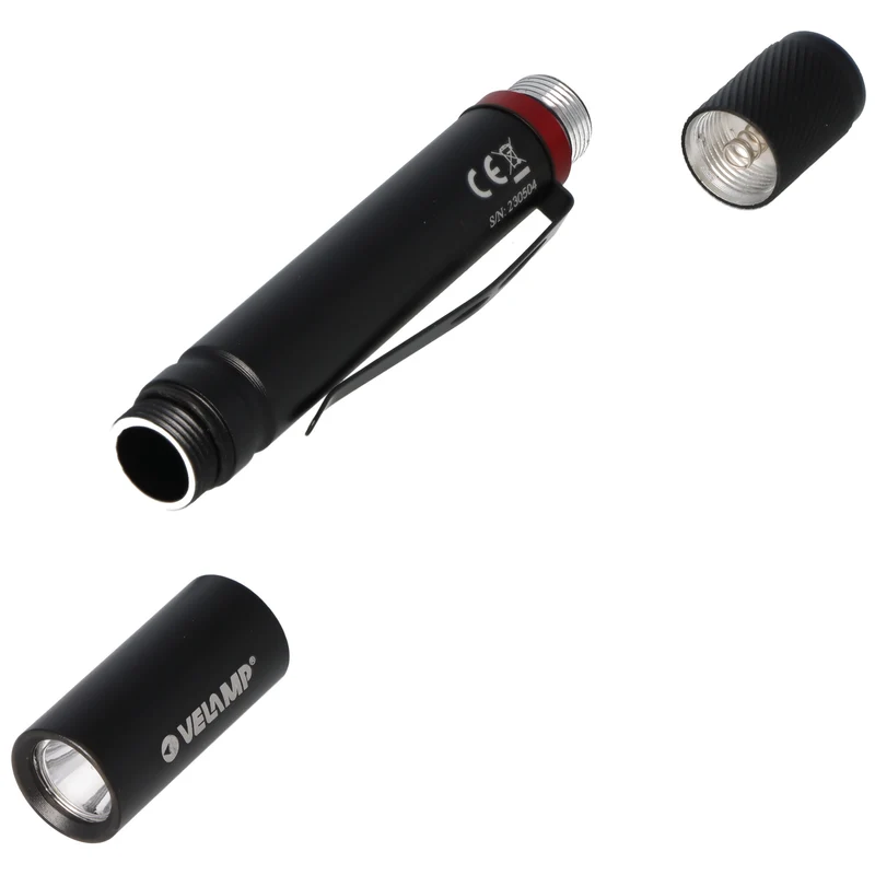 Velamp Highlander LED Stiftleuchte 1W LED, 100 Lumen, Aluminium, Batterien nicht im Lieferumfang enthalten