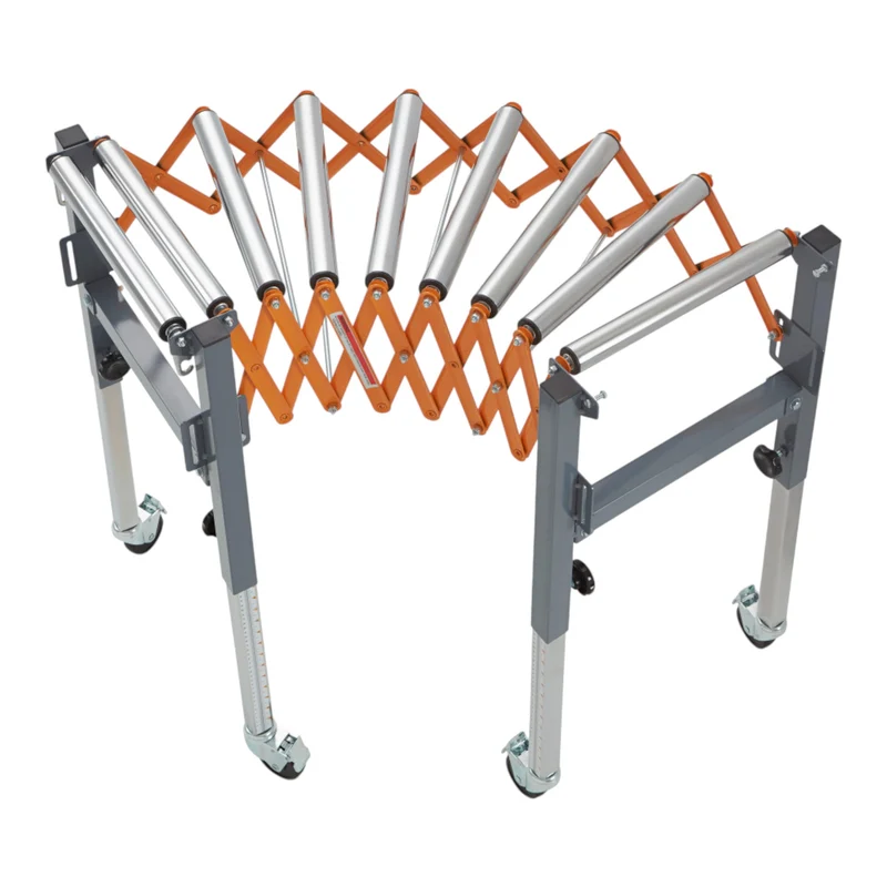 BORA PM-2700 Flexible Förderrolle Scherenrollenbahn 37-127 cm Klappbar