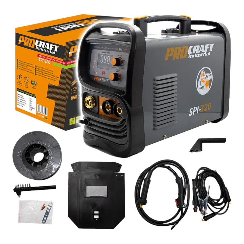 Procraft Industrial SPI-320 Inverter Schweißgerät 5,3 kW 19,65 V 160 A halbautomatisch