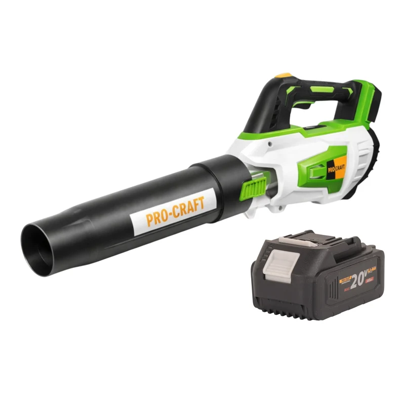 Procraft PB20 Akku Laubbläser 20 V TURBO + 1x Akku 4,0 Ah - ohne Ladegerät