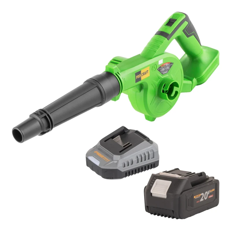 Procraft PB22bb Akku Laubbläser 20 V + 1x Akku 4,0 Ah + Ladegerät