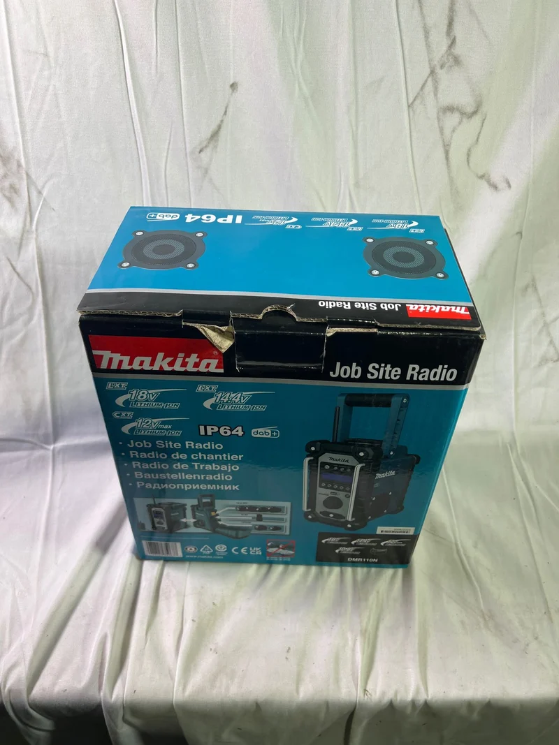 Makita DMR 110 N Akku Baustellenradio 12 V / 14,4 V / 18 V DAB / DAB+ FM IP64 Solo - ohne Akku, ohne Ladegerät - Reparaturgerät