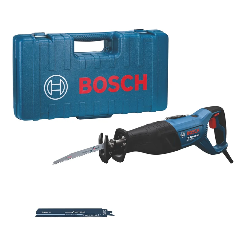 Bosch GSA 12-30 Professional Säbelsäge 1250 W ( 06016C7000 ) + 2x Sägeblatt + Koffer