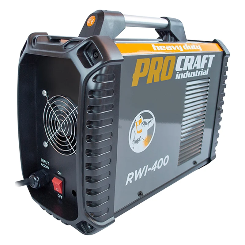 Procraft Industrial RWI-400 Inverter Schweißgerät 7 kW 20 - 200 A MMA + Schweißschutzschild + Drahtbürste + weiteres Zubehör
