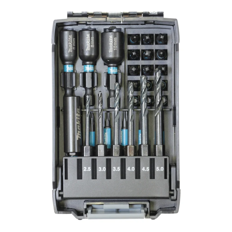 Makita E-22866 Bit und Bohrer Set 31 tlg. Impact Black S2-Stahl