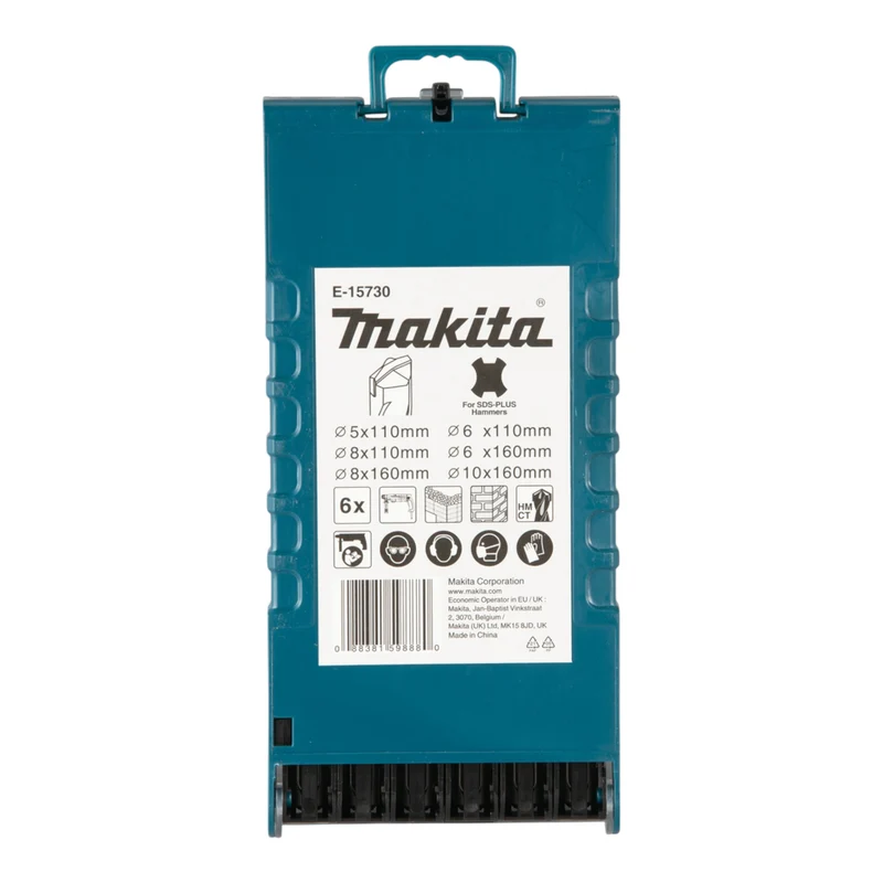 Makita E-15730 Betonbohrer Set 6 tlg. SDS-Plus 5 - 10 mm HM / CT