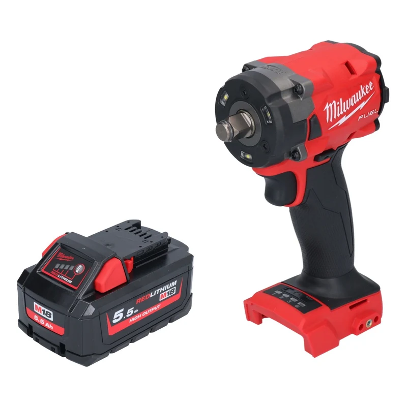 Milwaukee M18 FIW2F12-551 Akku Schlagschrauber 18 V 339 Nm 1/2" Brushless + 1x Akku 5,5 Ah - ohne Ladegerät