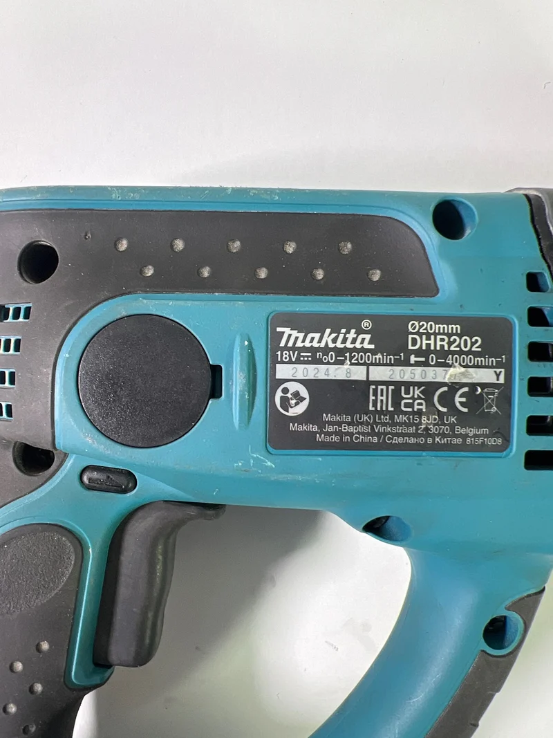 Makita DHR 202 Z Akku Bohrhammer 18 V 1,9 J SDS-Plus Solo - ohne Akku, ohne Ladegerät - Leicht Gebraucht