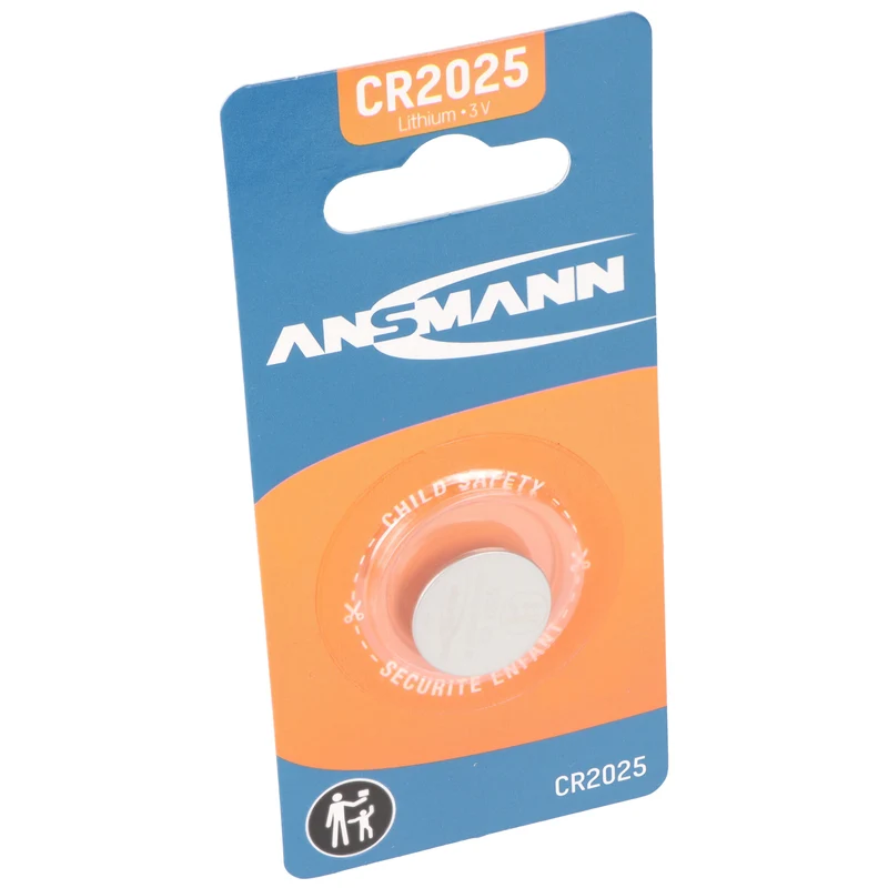 Ansmann Lithium Knopfzelle CR2025, 3 Volt