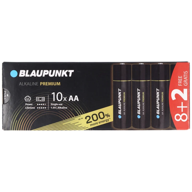 Blaupunkt Alkaline Premium Batterie 1,5V AA LR6 10er-Pack