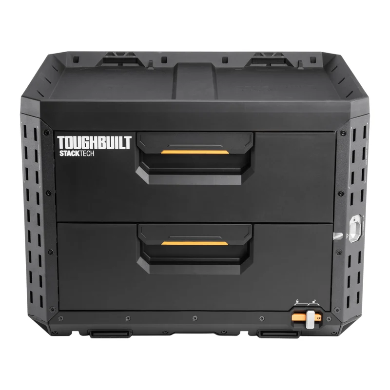 Toughbuilt STACKTECH Werkzeug Box abschliessbar mit 2 Schubladen 533 x 406 x 395 mm ( TB-B1-D-72 )