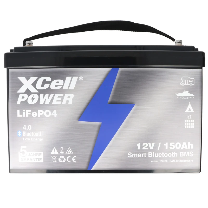 XCell LiFePO4 Smart BMS 12,8V / 150Ah Pro Ultimate inkl. 4.0 Bluetooth