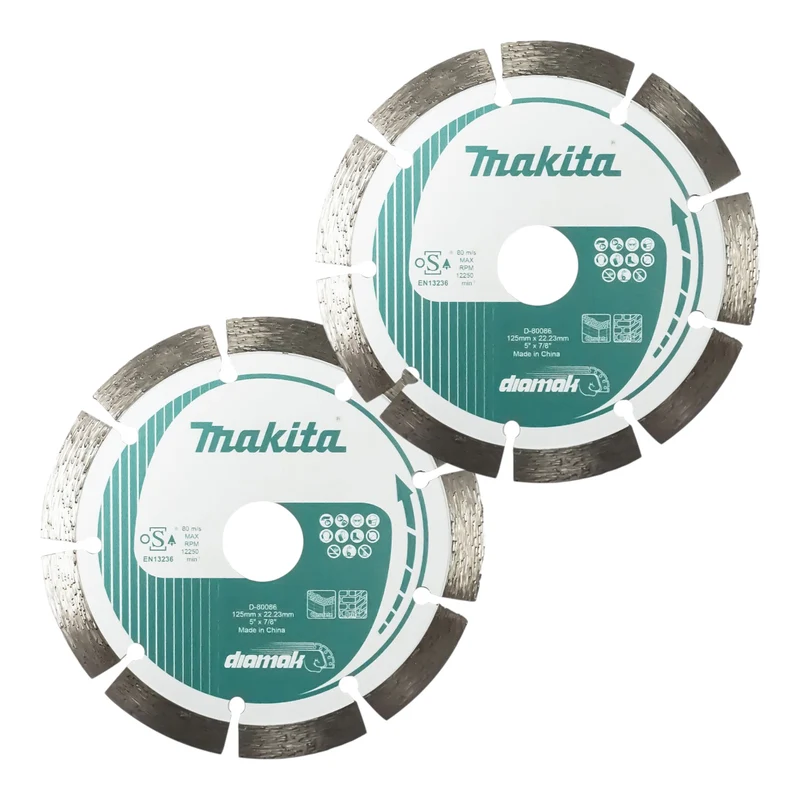Makita 2x Diamak Diamanttrennscheibe 125 x 22,23 mm ( 2x D-80086 )
