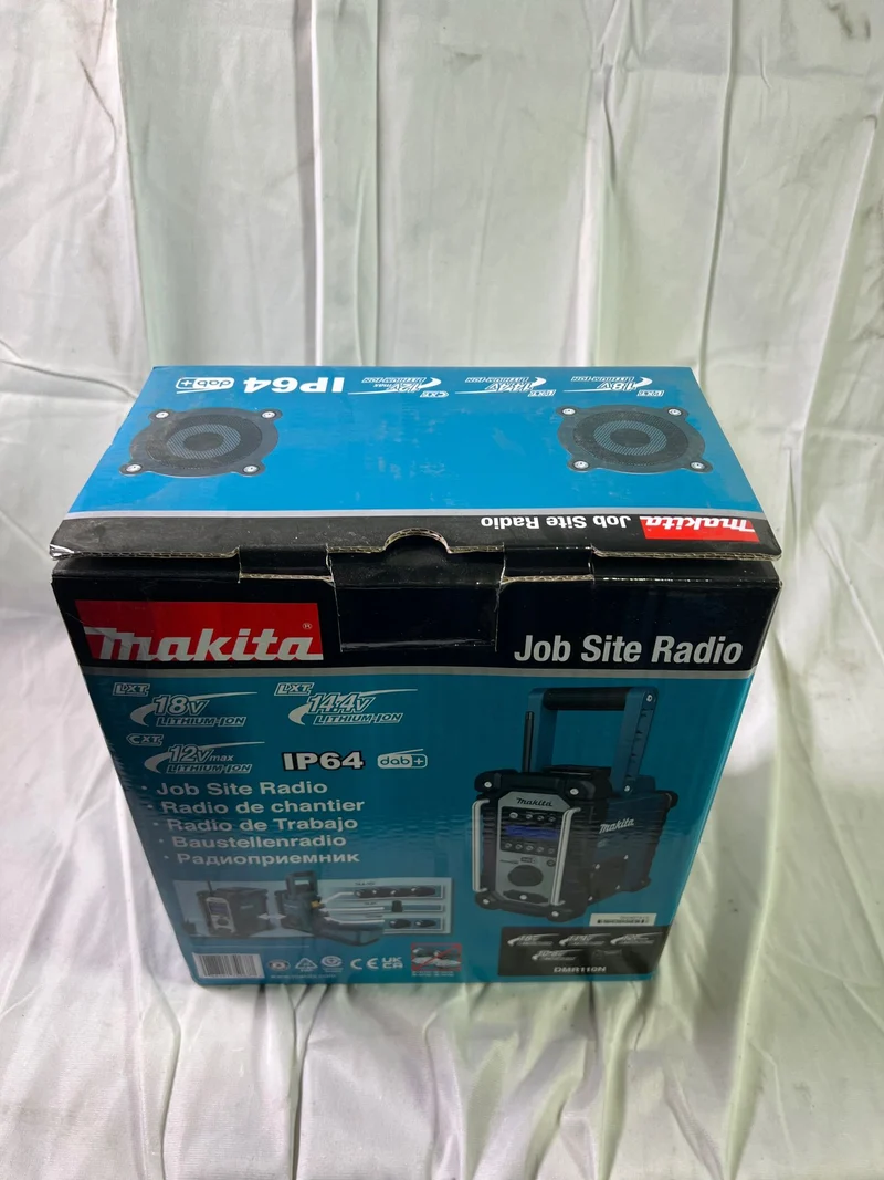 Makita DMR 110 N Akku Baustellenradio 12 V / 14,4 V / 18 V DAB / DAB+ FM IP64 Solo - ohne Akku, ohne Ladegerät - Reparaturgerät
