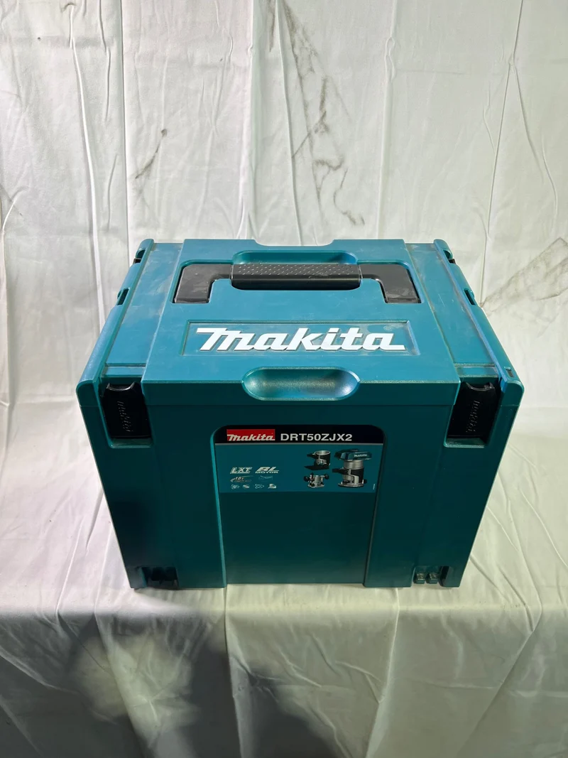Makita DRT 50 ZJX2 Akku Multifunktionsfräse 18 V Brushless + Fräsmodule + Makpac - ohne Akku, ohne Ladegerät - Reparaturgerät