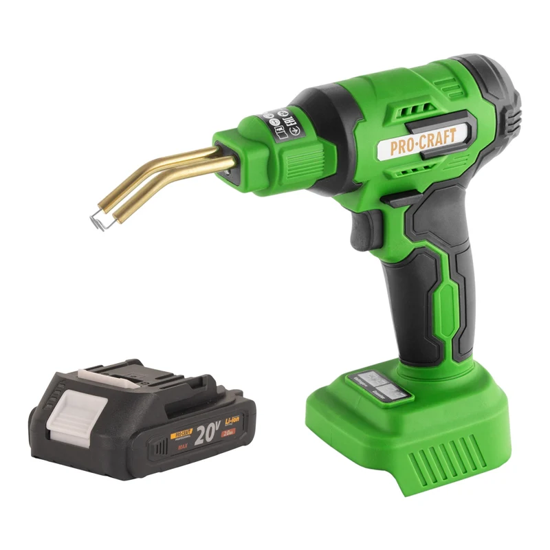 Procraft CS40-bb Akku Kunststoffschweißgerät 20 V 600 °C 0,7 - 1,1 A + 1x Akku 2,0 Ah + Koffer - ohne Ladegerät